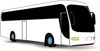 Bus Travel Black windows Stickdatei