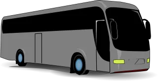 Bus Travel Black windows Stickdatei