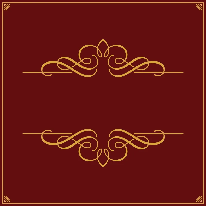 Ornate Decoration Banner Stickdatei – Herzen & Liebe