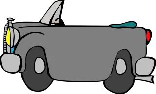 Car Cabriolet Cartoon Stickdatei – Fahrzeuge