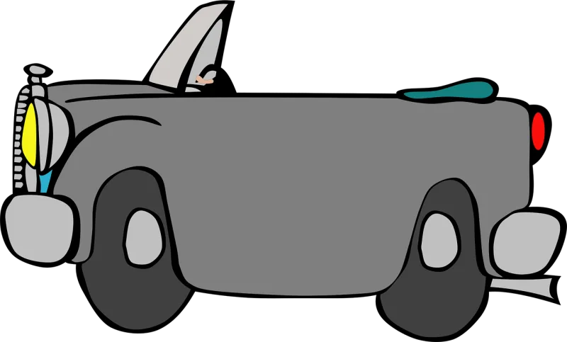 Car Cabriolet Cartoon Stickdatei – Fahrzeuge