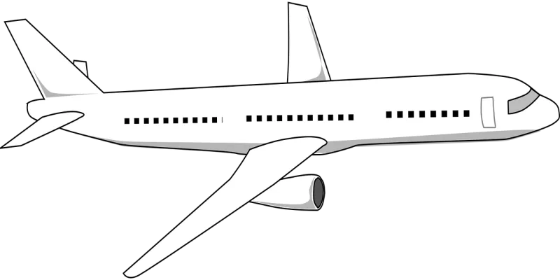 Airliner Aeroplane Airplane Stickdatei – Fahrzeuge