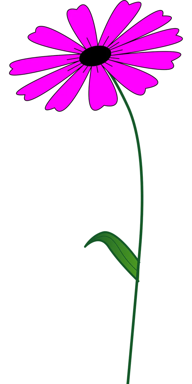 Flower Pink Bright Stickdatei – Blumen