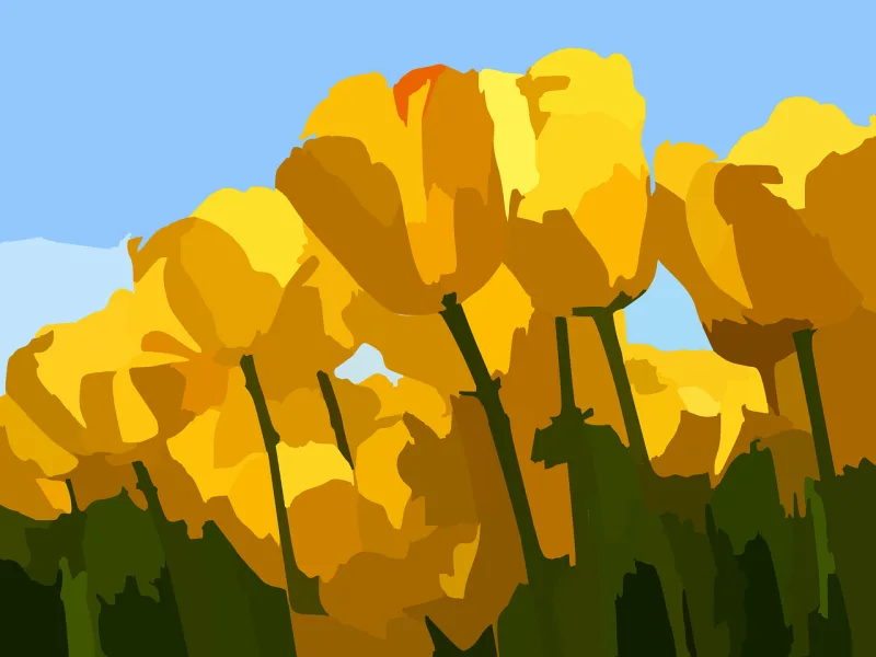 Tulips Flower Tulip Stickdatei – Blumen