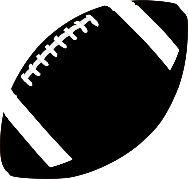 American football Egg ball Black and white Stickdatei – Sport