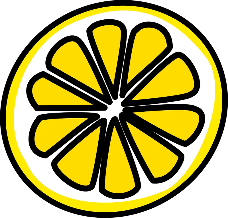 Lemon Citrus Open cut Stickdatei – Essen & Trinken