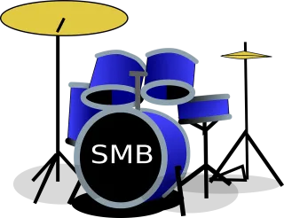 Drum set Music Band Stickdatei