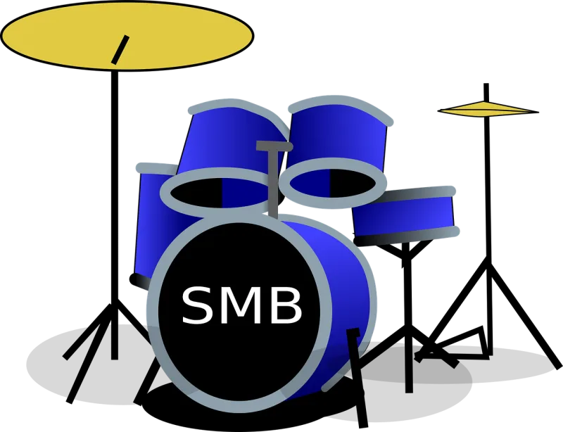 Drum set Music Band Stickdatei – Musik