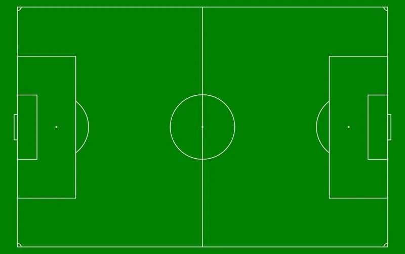 Soccer field Diagram Green Stickdatei – Sport