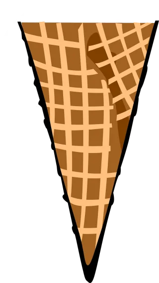 Cone Waffle Food Stickdatei