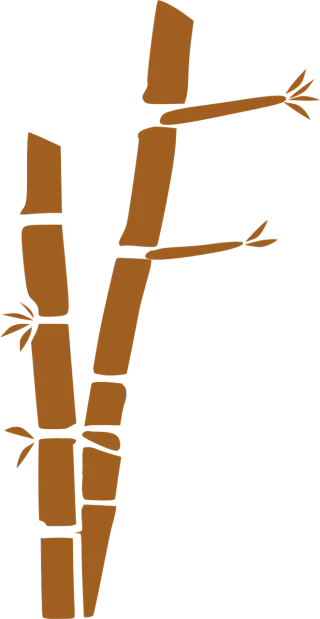 Bamboo Brown Nature Stickdatei