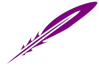 Feather Purple Writing Stickdatei