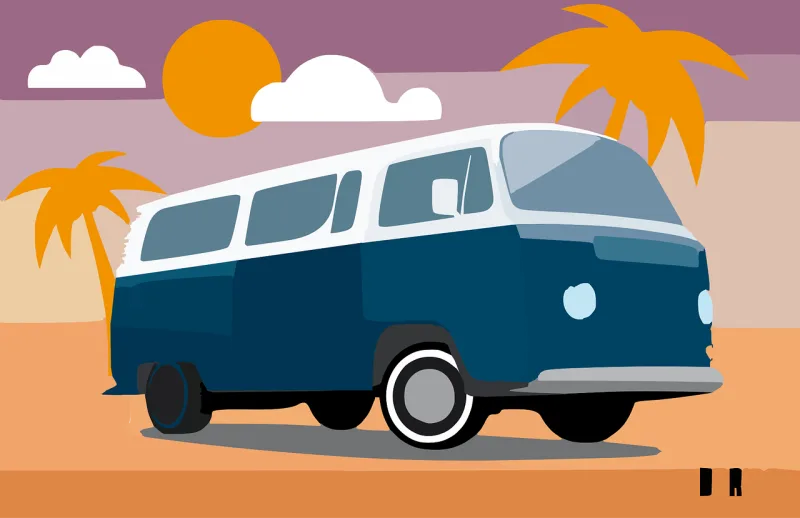 Bus Transporter Volkswagen Stickdatei – Fahrzeuge