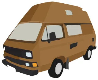 Camper Bus Transporter Stickdatei