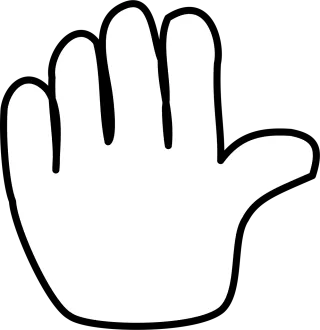 Hand Stop Open Stickdatei