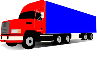Truck Wheeler Trucker Stickdatei