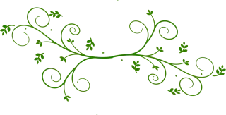 Floral design Green Leaves Stickdatei