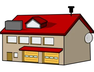 Fire Station Garage Stickdatei