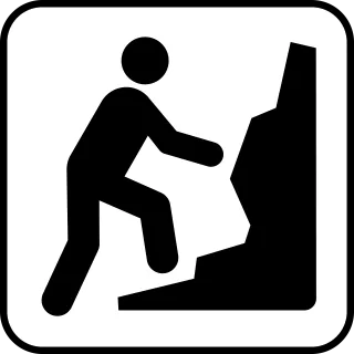 Rock Climbing Obstacle Stickdatei