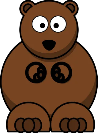 Bear Cute Cartoon Stickdatei
