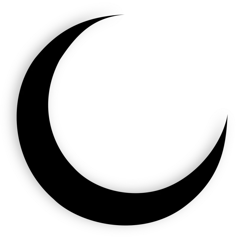 Moon Crescent Decreasing Stickdatei – Natur