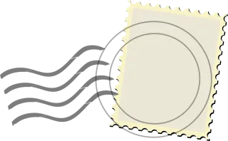 Mail Stamp Template Stickdatei