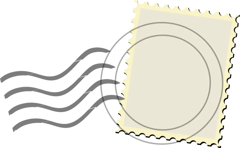 Mail Stamp Template Stickdatei – Natur