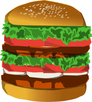 Hamburger Deluxe Huge Stickdatei