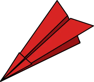 Paper plane Folded Paper dart Stickdatei