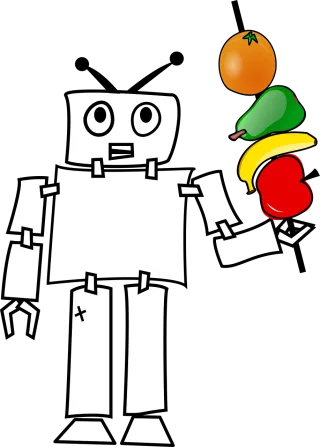 Robot Android Thought Stickdatei