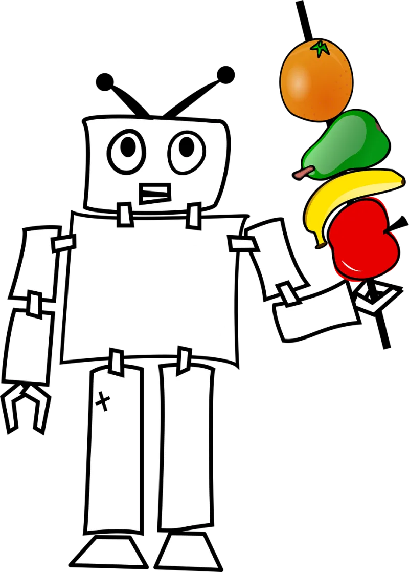 Robot Android Thought Stickdatei – Kinder
