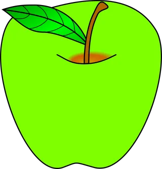 Apple Green Leaf Stickdatei