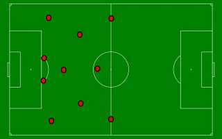 Soccer field Diagram Team Stickdatei