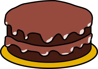 Cake Chocolate Cartoon Stickdatei