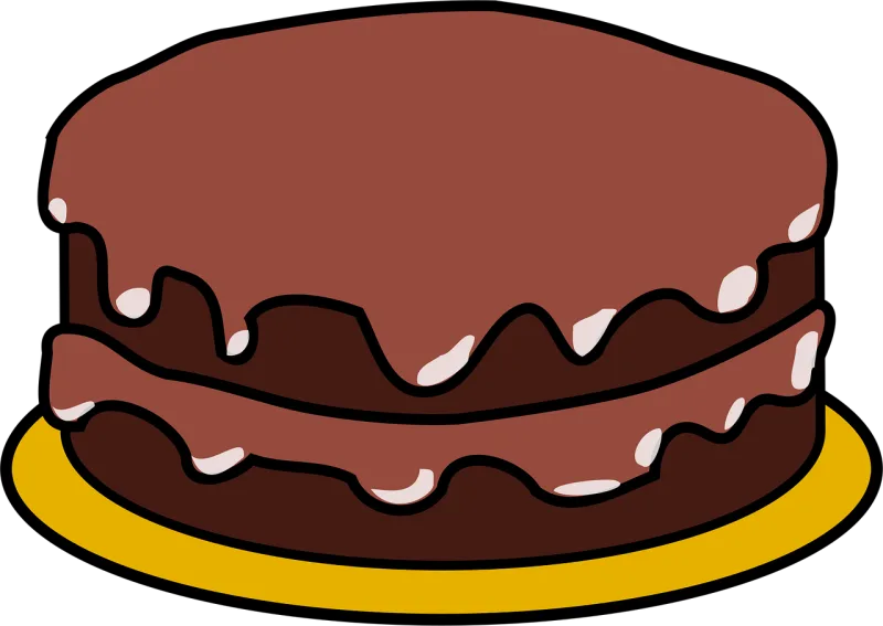 Cake Chocolate Cartoon Stickdatei – Essen & Trinken