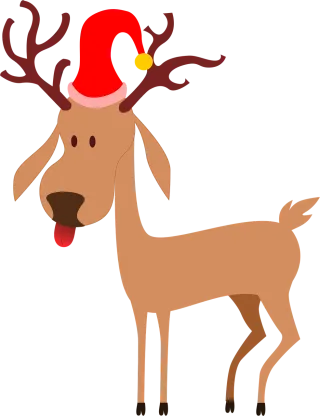 Reindeer Santa clause Christmas Stickdatei