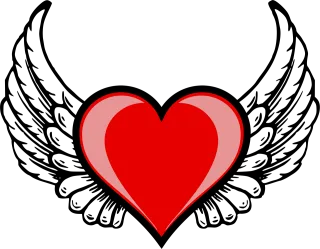 Heart Wing Amor Stickdatei – Herzen & Liebe