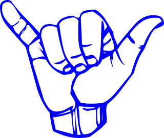 Yes Hang loose Gesture Stickdatei