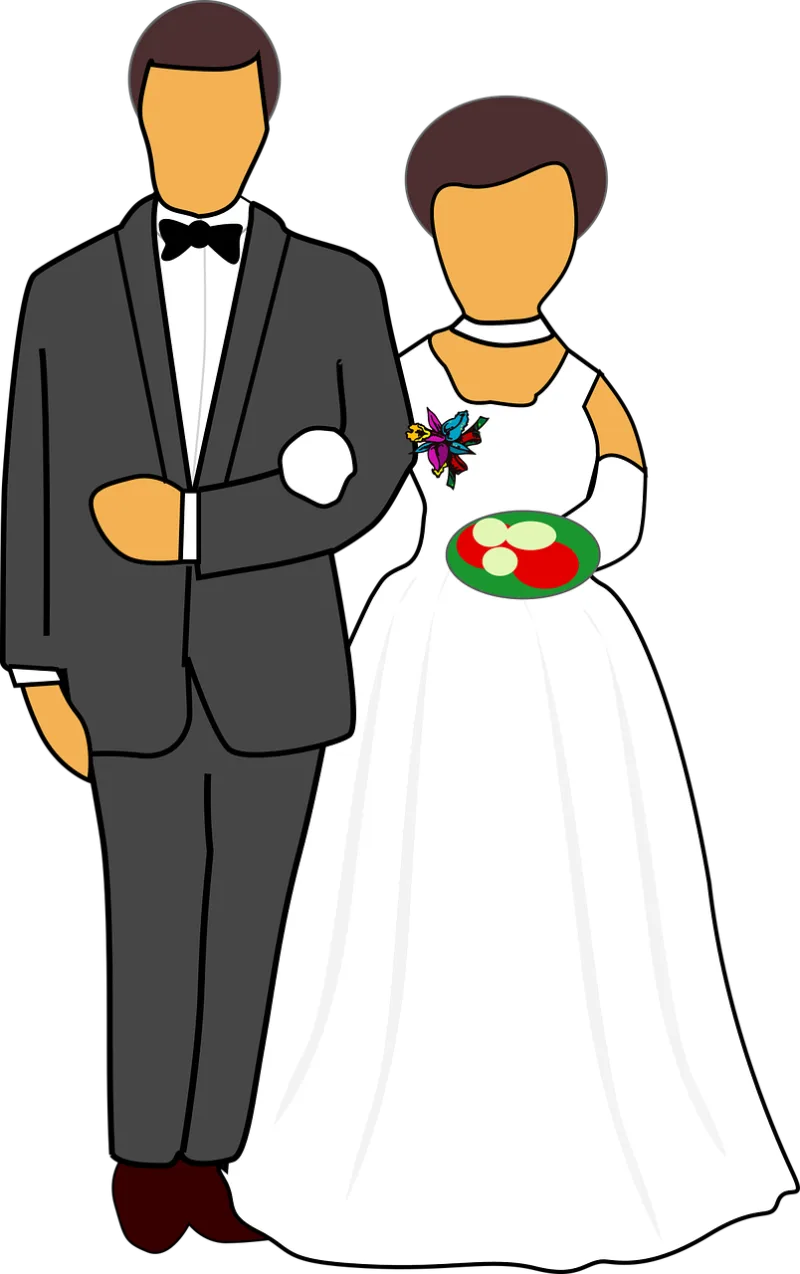 Wedding Couple Bride Stickdatei – Herzen & Liebe