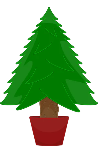 Tree Christmas Nature Stickdatei