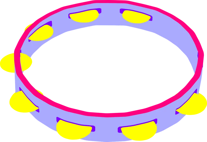 Music Tambourine Sound Stickdatei – Musik