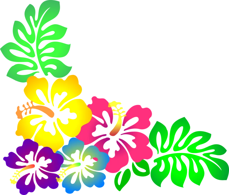 Flower Hawaii Hibiscus Stickdatei – Blumen