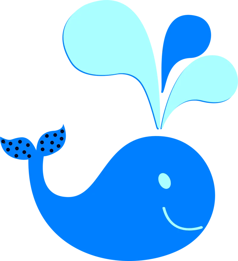 Whale Animal Sea life Stickdatei – Sport