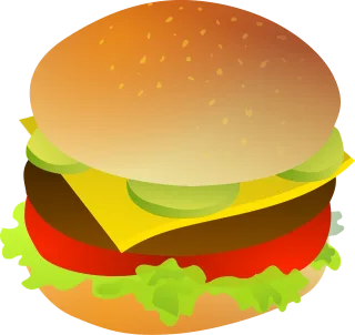 Burger Fast food Junk Stickdatei