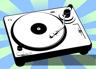 Record player Turntable Dj Stickdatei