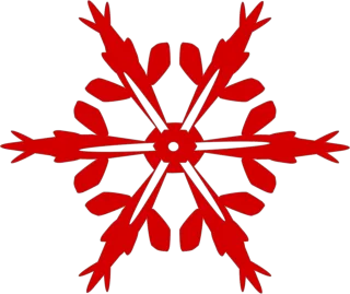 Snow Nature Flake Stickdatei