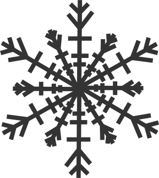 Snow Nature Flake Stickdatei