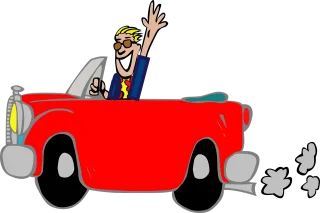 Man Car Fun Stickdatei – Fahrzeuge