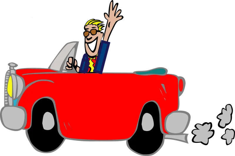 Man Car Fun Stickdatei – Fahrzeuge