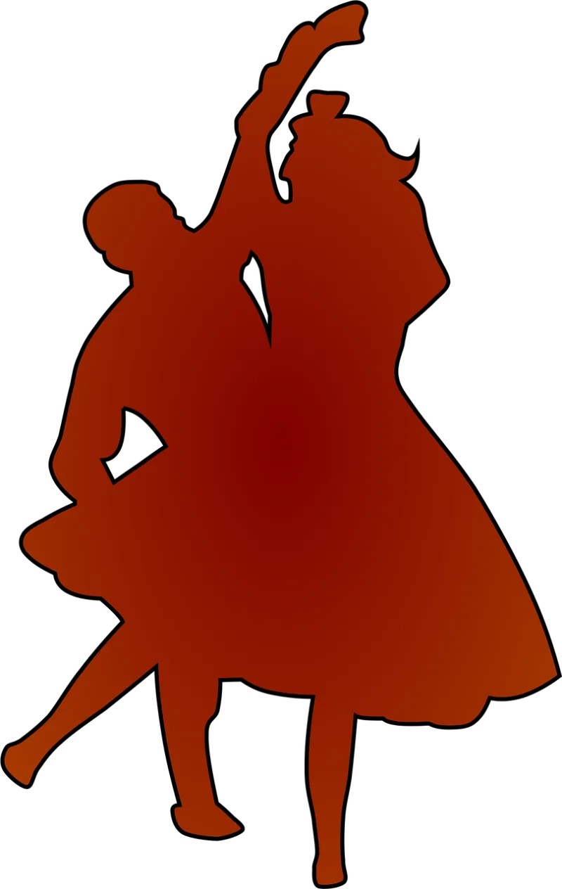 Dance Couple Dress Stickdatei – Herzen & Liebe